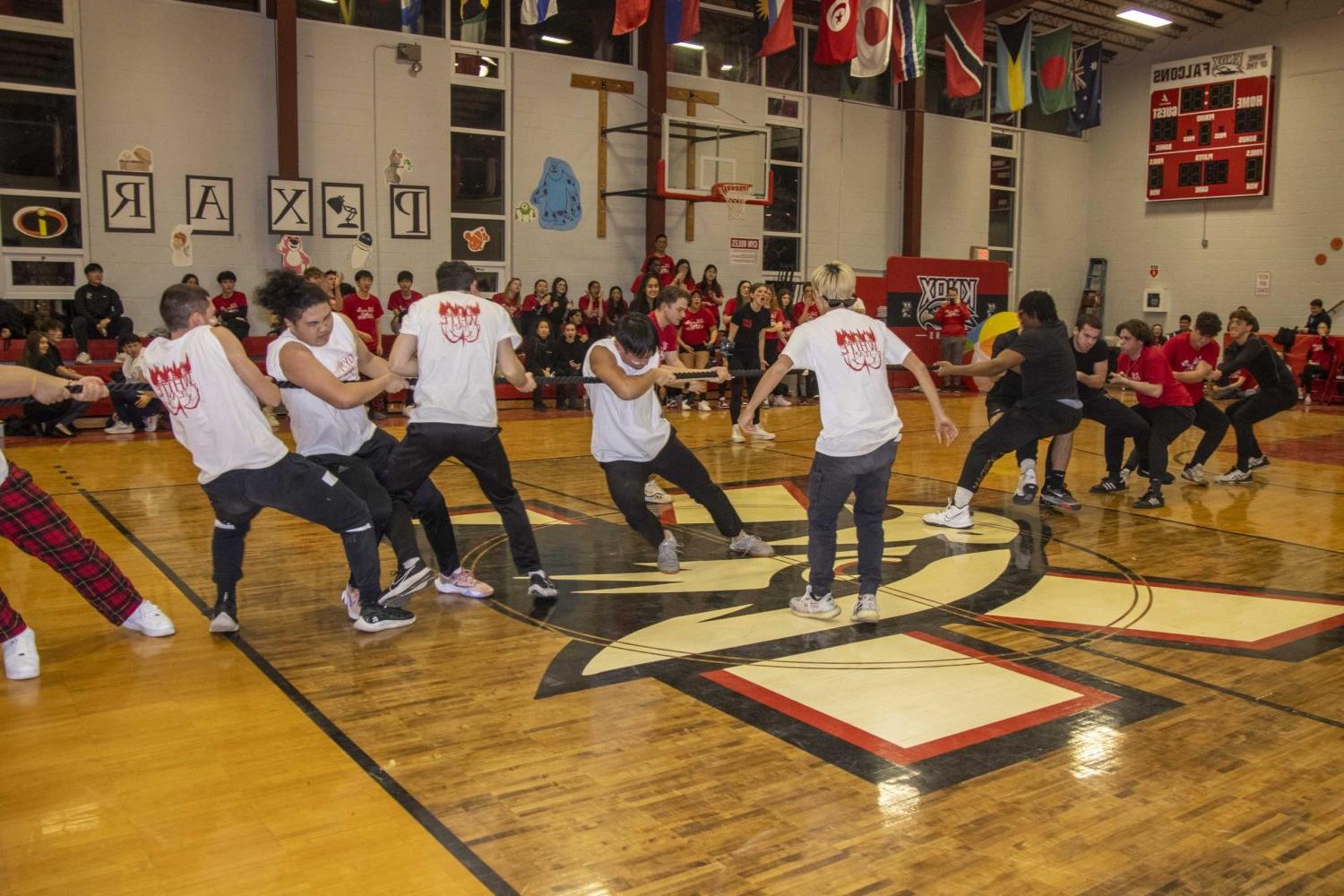 Knox Gym Night Red vs. White Tug of War